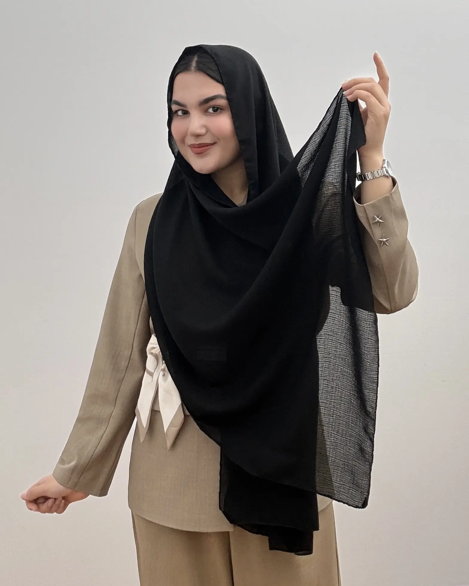 شال حریر مدل درختی
